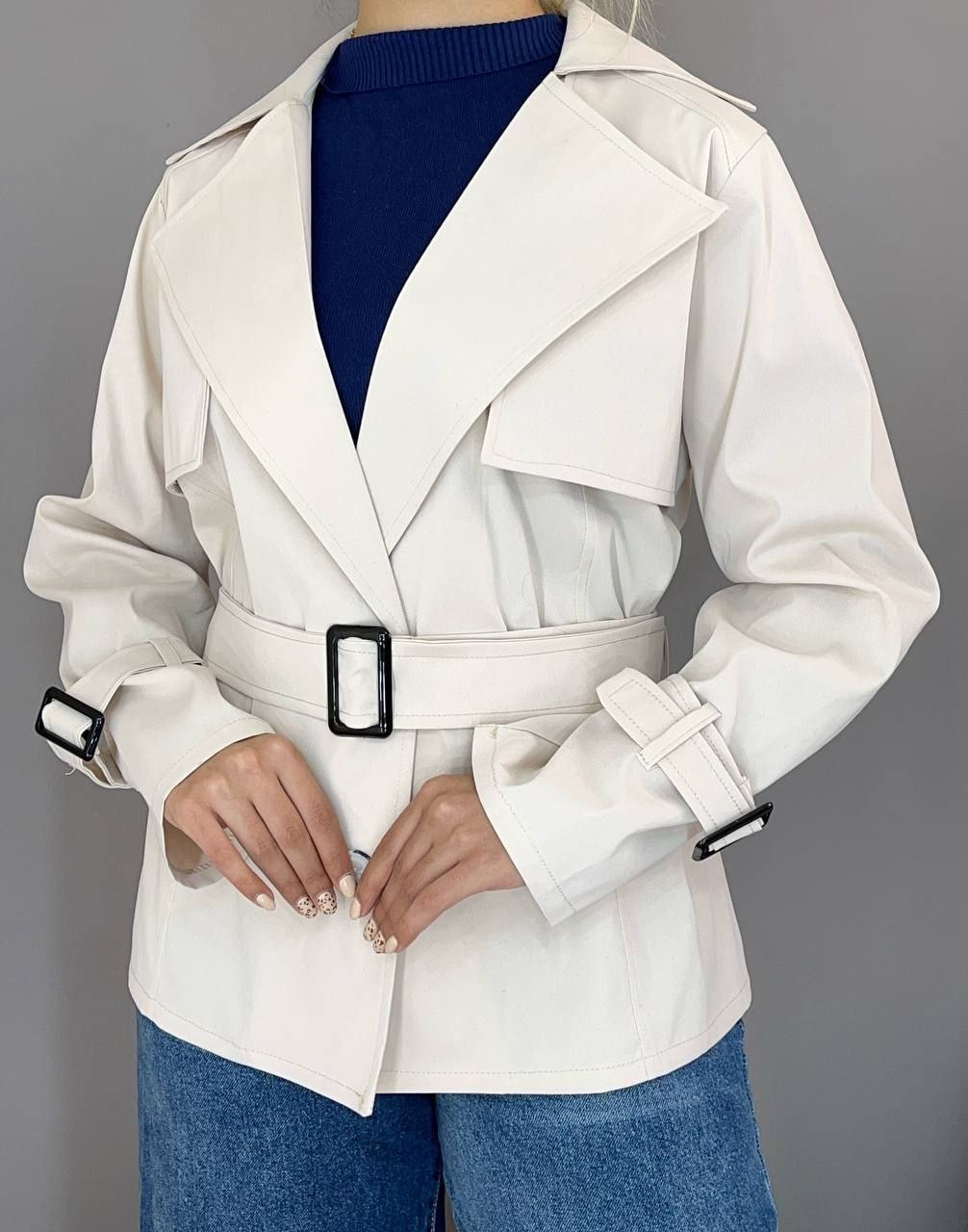 بارونی کتان درجه یک یقه انگلیسی ترنج