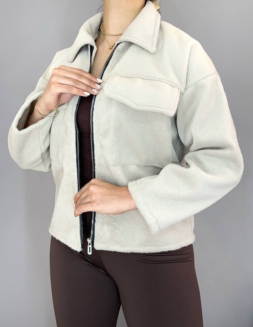 کت کراپ فوتر کشمیر زنانه ضخیم