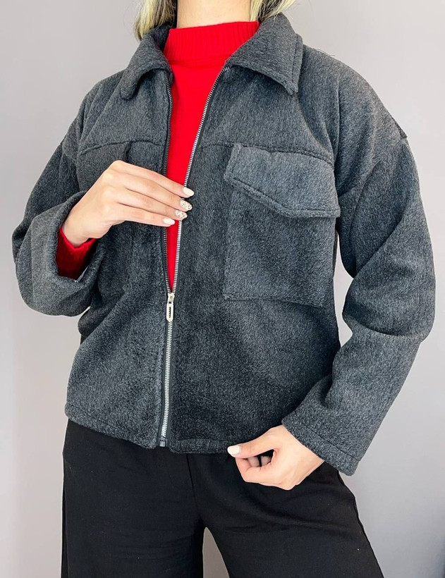 کت کراپ فوتر کشمیر زنانه ضخیم