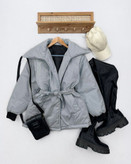 کاپشن آستردار عروسکی یقه پهن