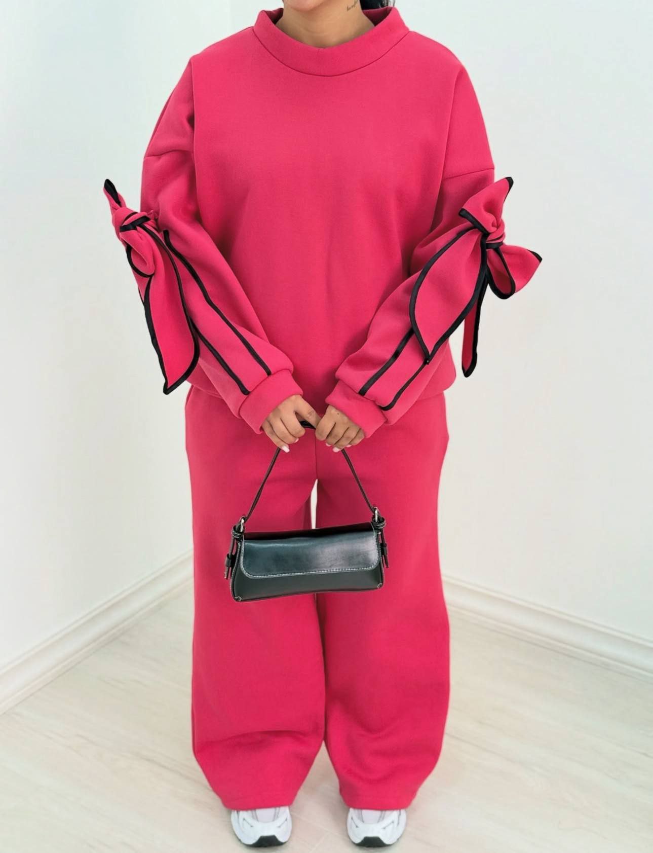 ست دورس و شلوار پاپیونی فلورانس