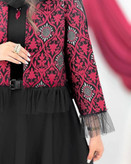 ست یلدایی کت و دامن گلین