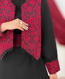 ست یلدایی سارافون و جلیقه گلبهار