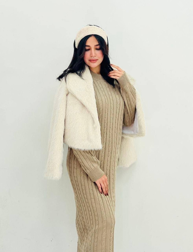 کت خزدار مدل ساناز