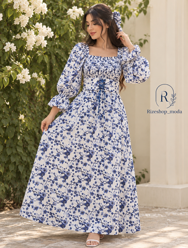 پیراهن ساحلی گلدار مدل پرنسسی دارای شرایط اقساطی