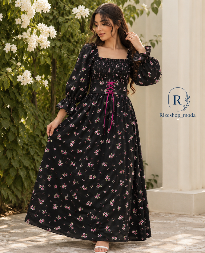 پیراهن ساحلی گلدار مدل پرنسسی دارای شرایط اقساطی و تنوع بالا